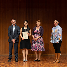 Chang (Mary) Geng with Michael Tierney, Sue Willgoss & Eleasha Mah