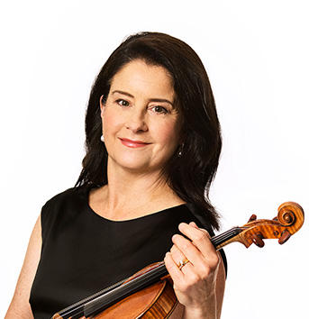 Dimity Hall and violin