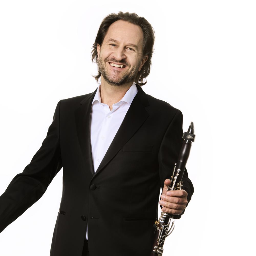 David Griffiths with his clarinet